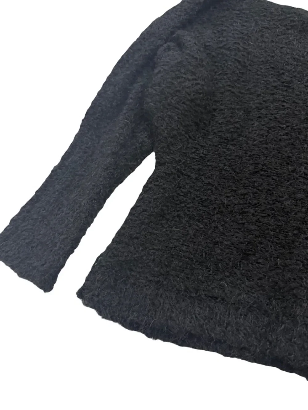 Maurices Black Boucle Boat Neck Dolman Sleeve Pullover Sweater Off Small Women's